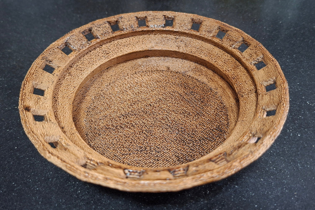 קערה בסגנון מצרי מודפסת בתלת־ממד עם 40% עץ