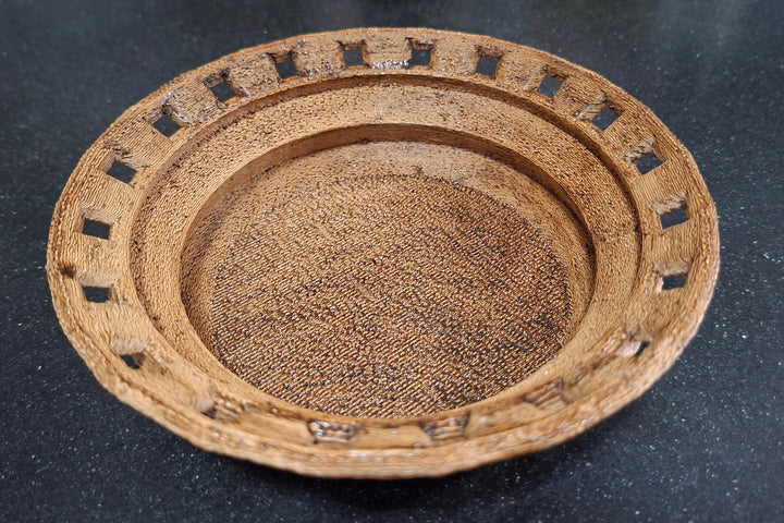 קערה בסגנון מצרי מודפסת בתלת־ממד עם 40% עץ