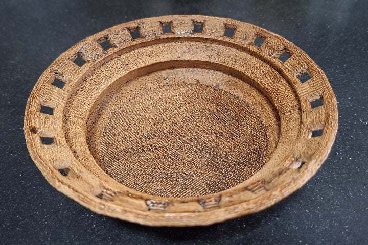 קערה בסגנון מצרי מודפסת בתלת־ממד עם 40% עץ