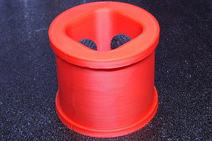 דגל מיקרופון עגול עם מסילה לסמל מודפס